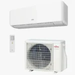 Imagen del aire acondicionado Fujitsu ASY71 KM split 1x1, ideal para climatizar espacios amplios con eficiencia A+++. Instalación incluida con Cafrigas.